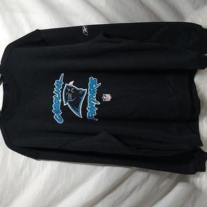 (D-11) Reebok Carolina Panthers Vtg Sweater Sz.L Like New Made In Swaziland